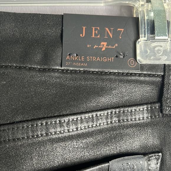 Jen 7 Black Straight Leg Trousers Size 0 - Picture 5 of 7